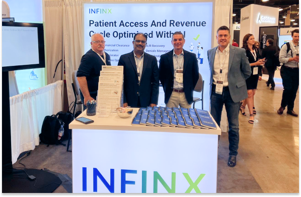Infinx - Tradeshow Event - Booth Image Patient Access And Revenue Cycle Optimization With AI 2023