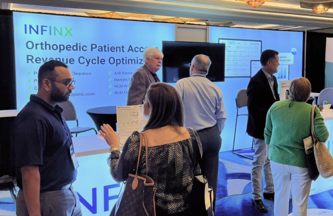 Infinx Tradeshow Event Booth Orthopedic Patient Access And Revenue Cycle Optimization Infinx Tradeshow Event Booth Orthopedic Patient Access And Revenue Cycle Optimization