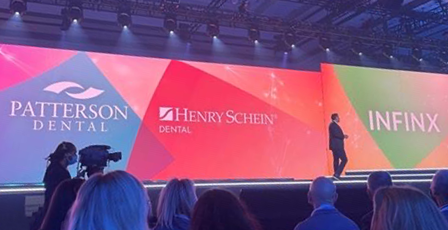 Infinx – Tradeshow Event – Dentsply Sirona World Stage With Sponsors Infinx - Tradeshow Event - Dentsply Sirona World Stage With Sponsors