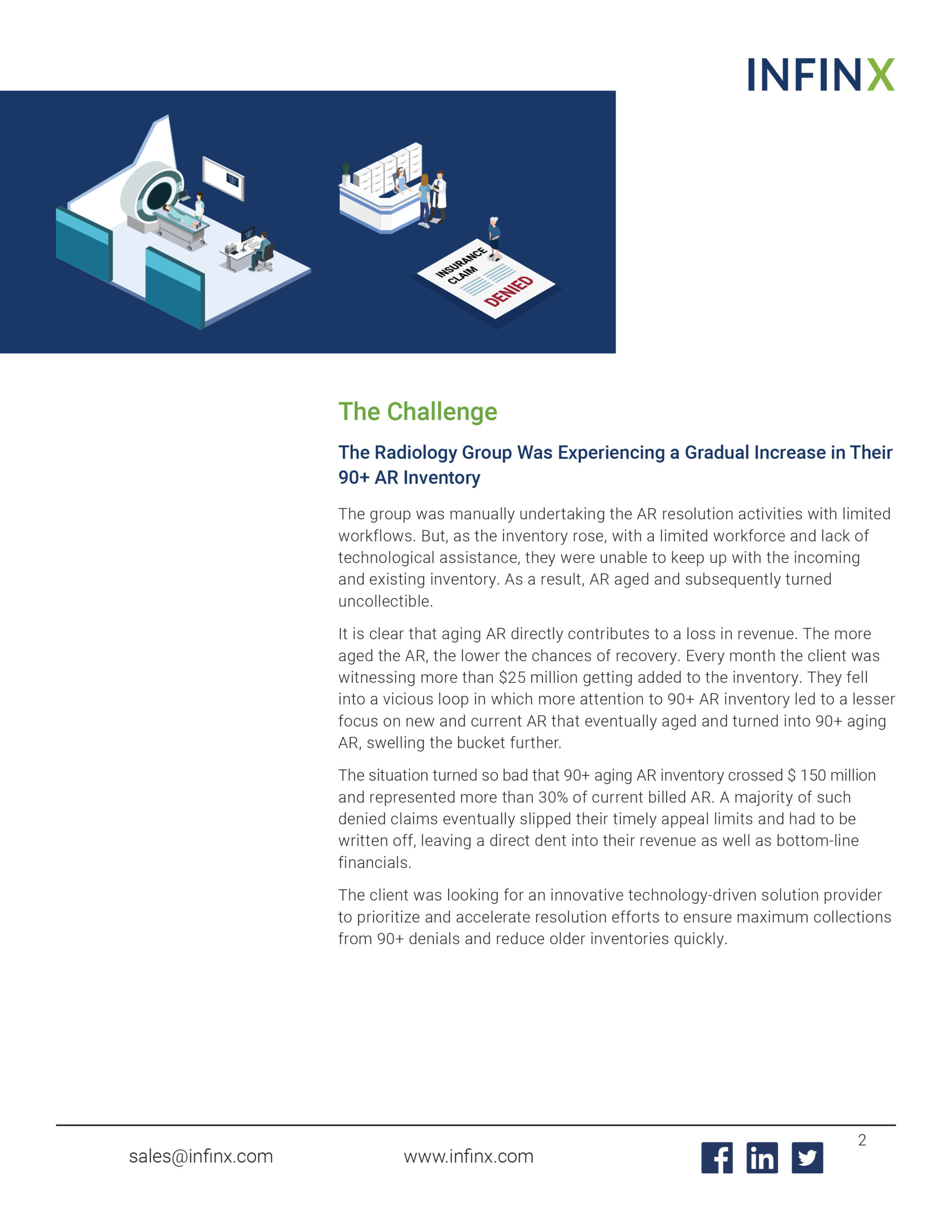 Infinx-Case-Study-A Leading Outpatient-Imaging Provider Improved