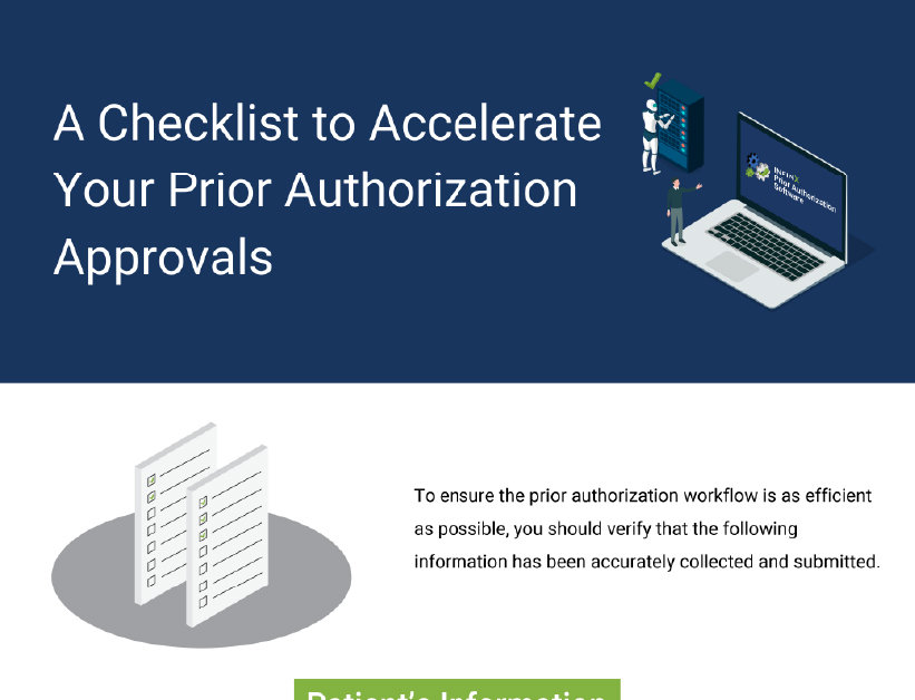 Infinx - Infographic - A - Checklist - to - Accelerate - Your - Prior - Authorization - Approvals - 821x628