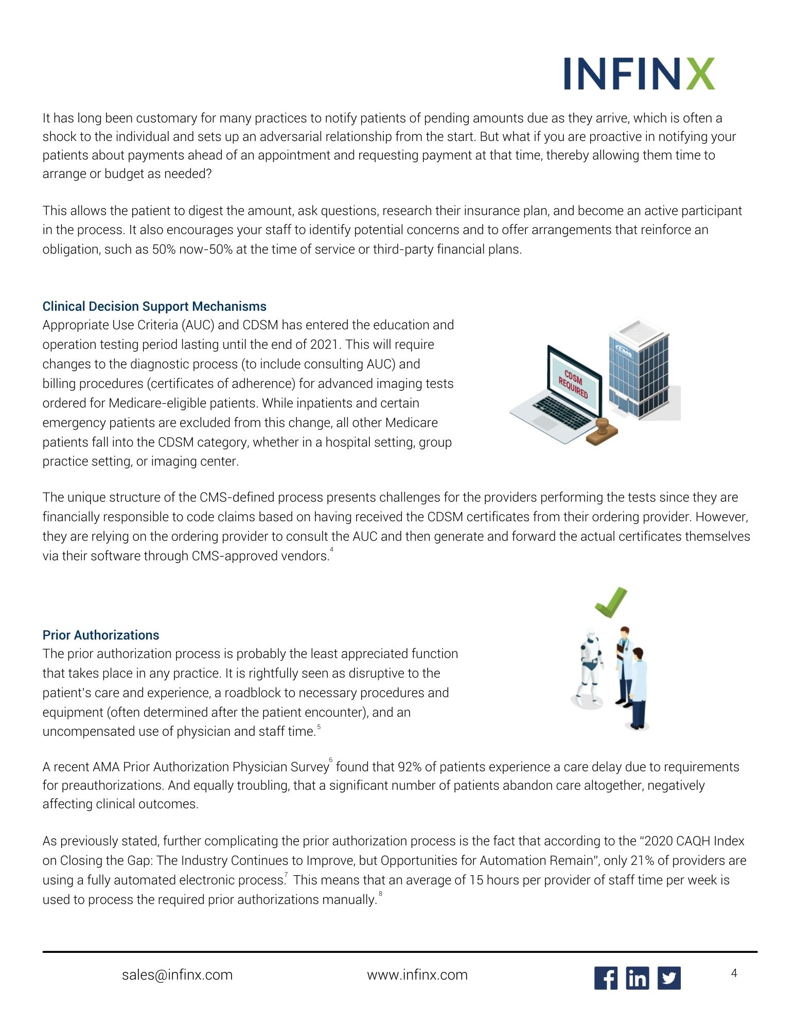 Infinx - White Paper - Guide to Automated Patient Access for Radiology - May 2021 4