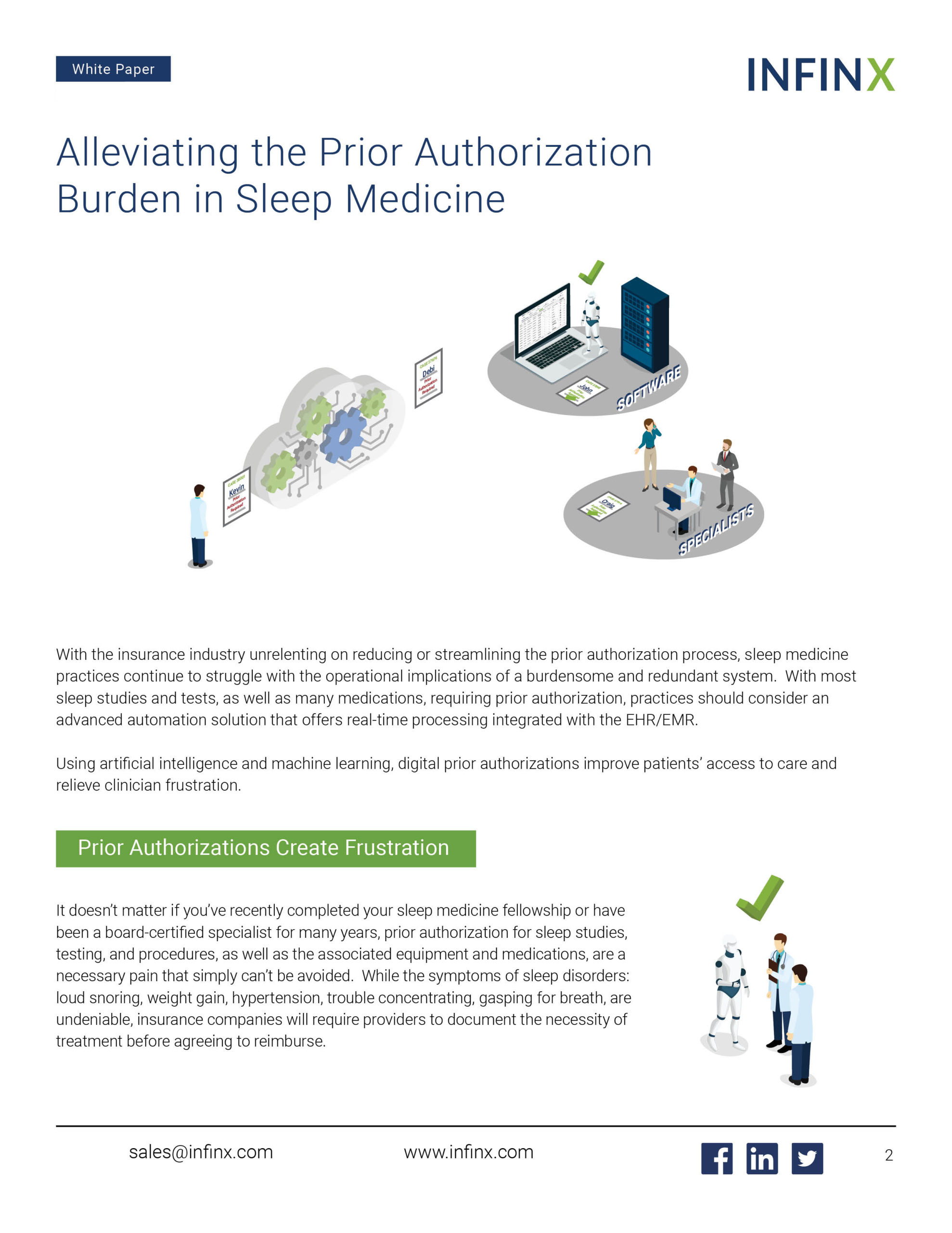 Infinx - White Paper - Alleviating the Prior Authorization Burden in Sleep Medicine June2021 2