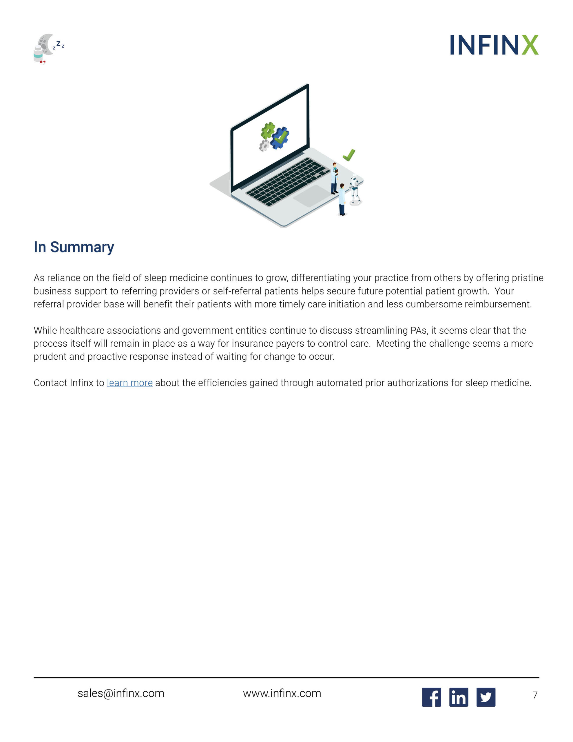 Infinx - White Paper - Alleviating the Prior Authorization Burden in Sleep Medicine June2021 7