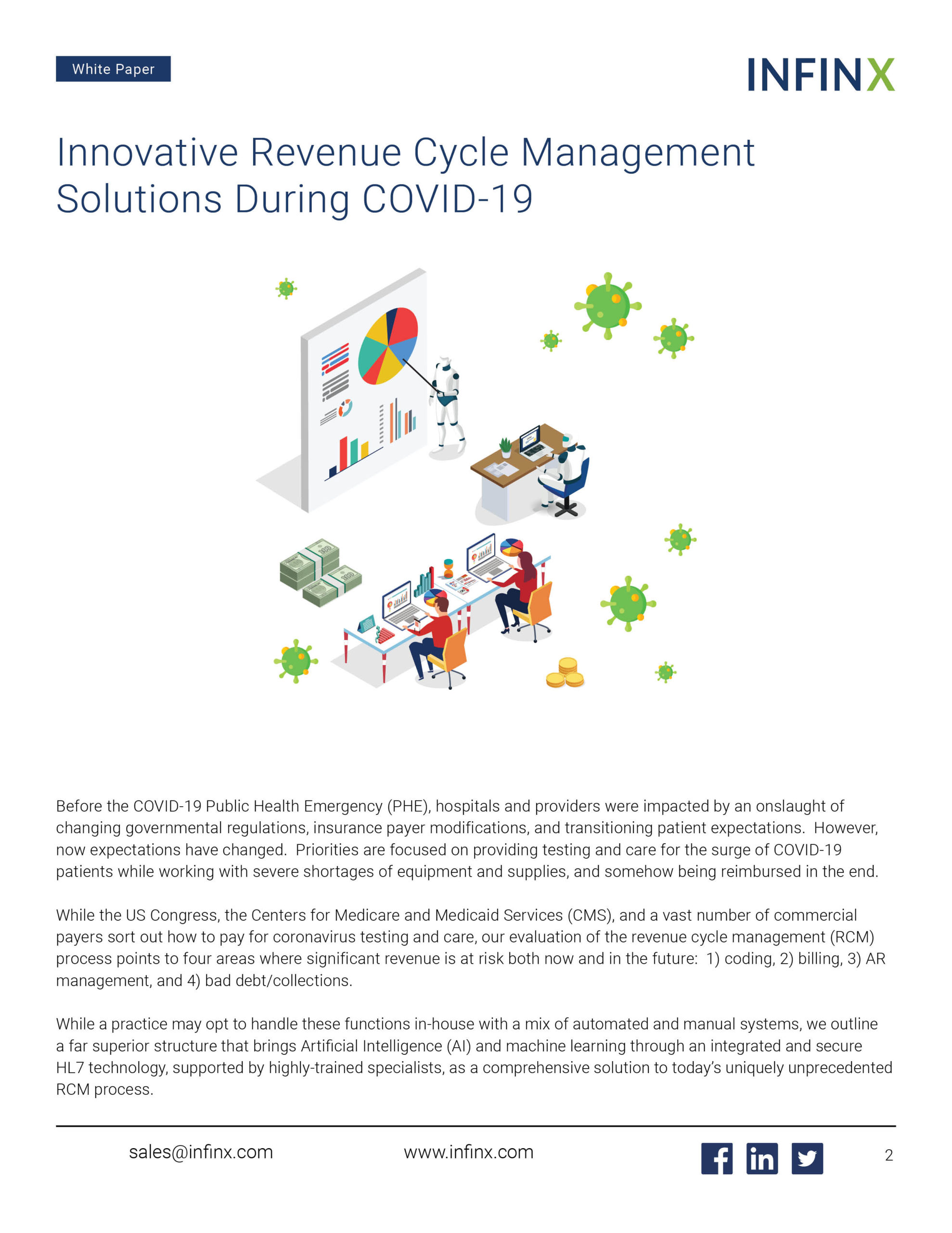 Infinx - White Paper - Innovative Revenue Cycle Management Solutions During COVID-19 June2021 2