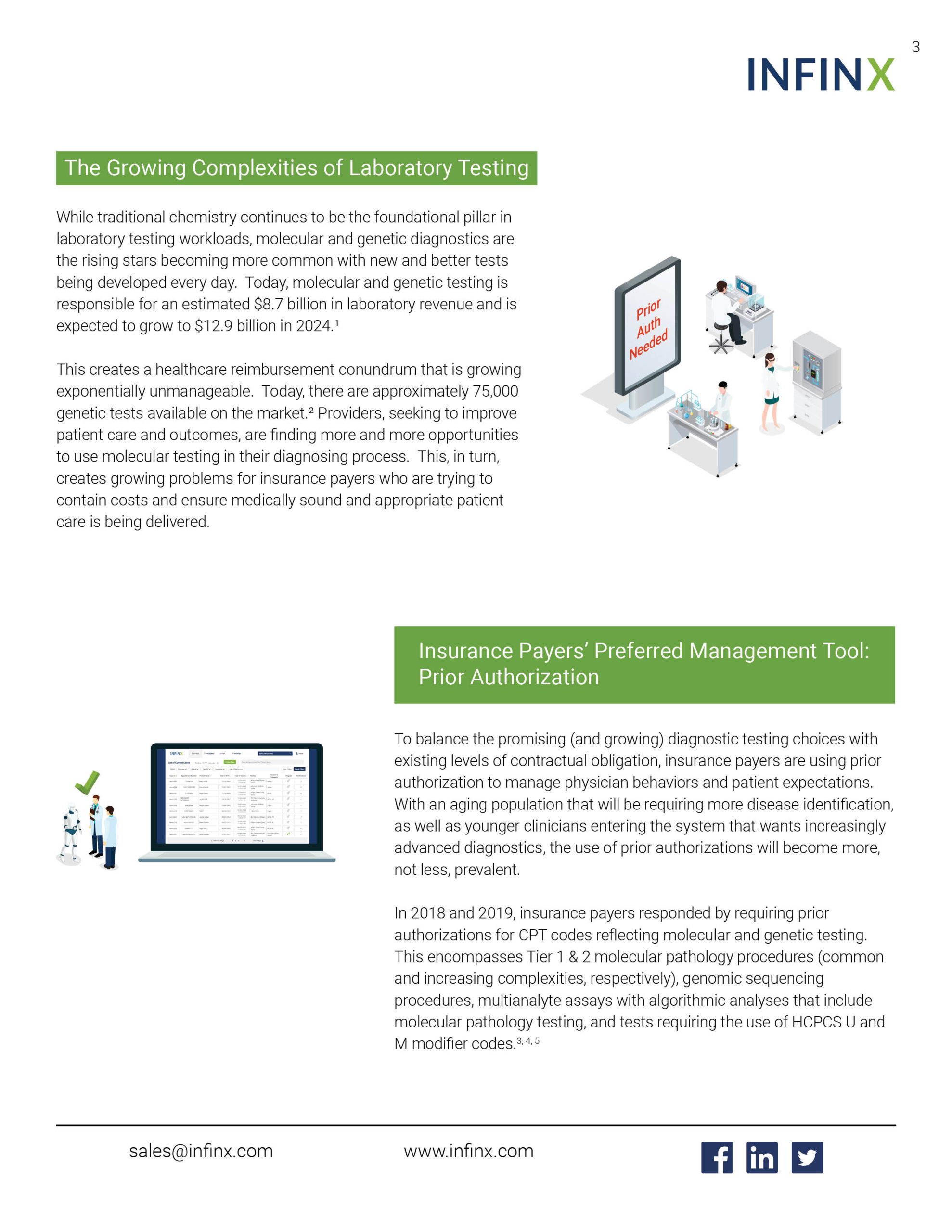 Infinx - White Paper - Reach Next-Level Prior Authorizations in Laboratory Using AI and Automation June2021 3