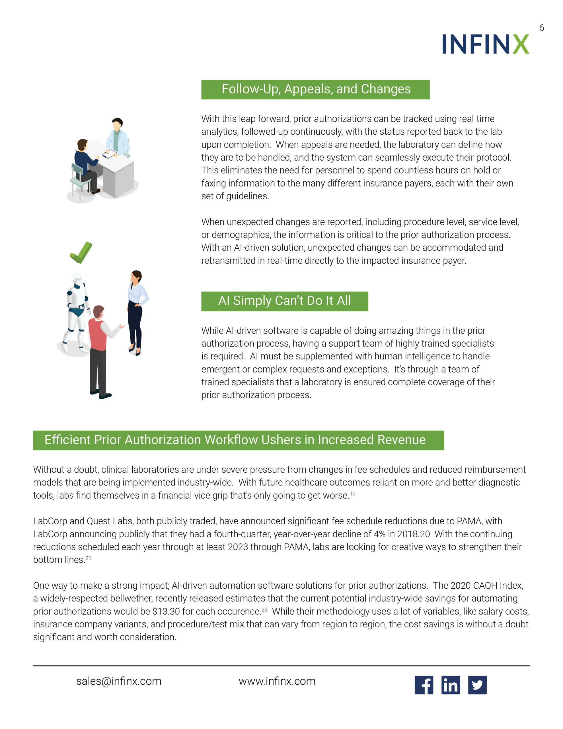 Infinx - White Paper - Reach Next-Level Prior Authorizations in Laboratory Using AI and Automation June2021 6