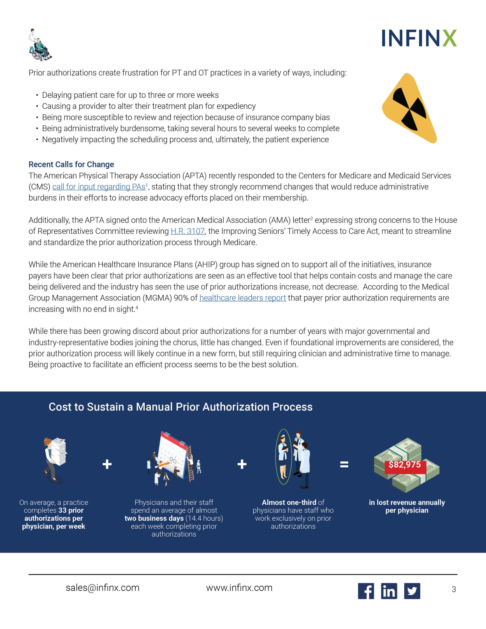 Infinx - White Paper - Taming the Prior Authorization Burden in Physical Therapy and Occupational Therapy June2021 3