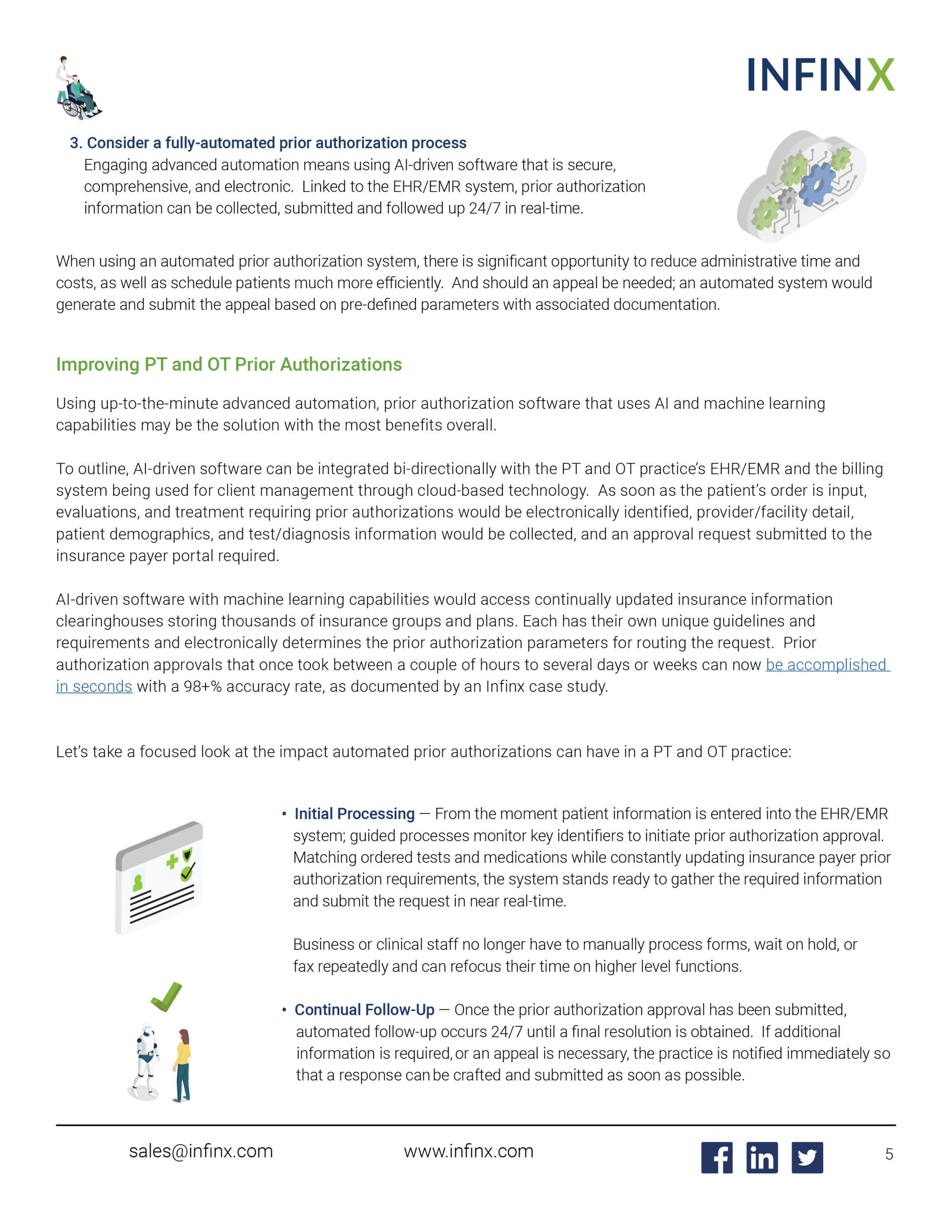 Infinx - White Paper - Taming the Prior Authorization Burden in Physical Therapy and Occupational Therapy June2021 5