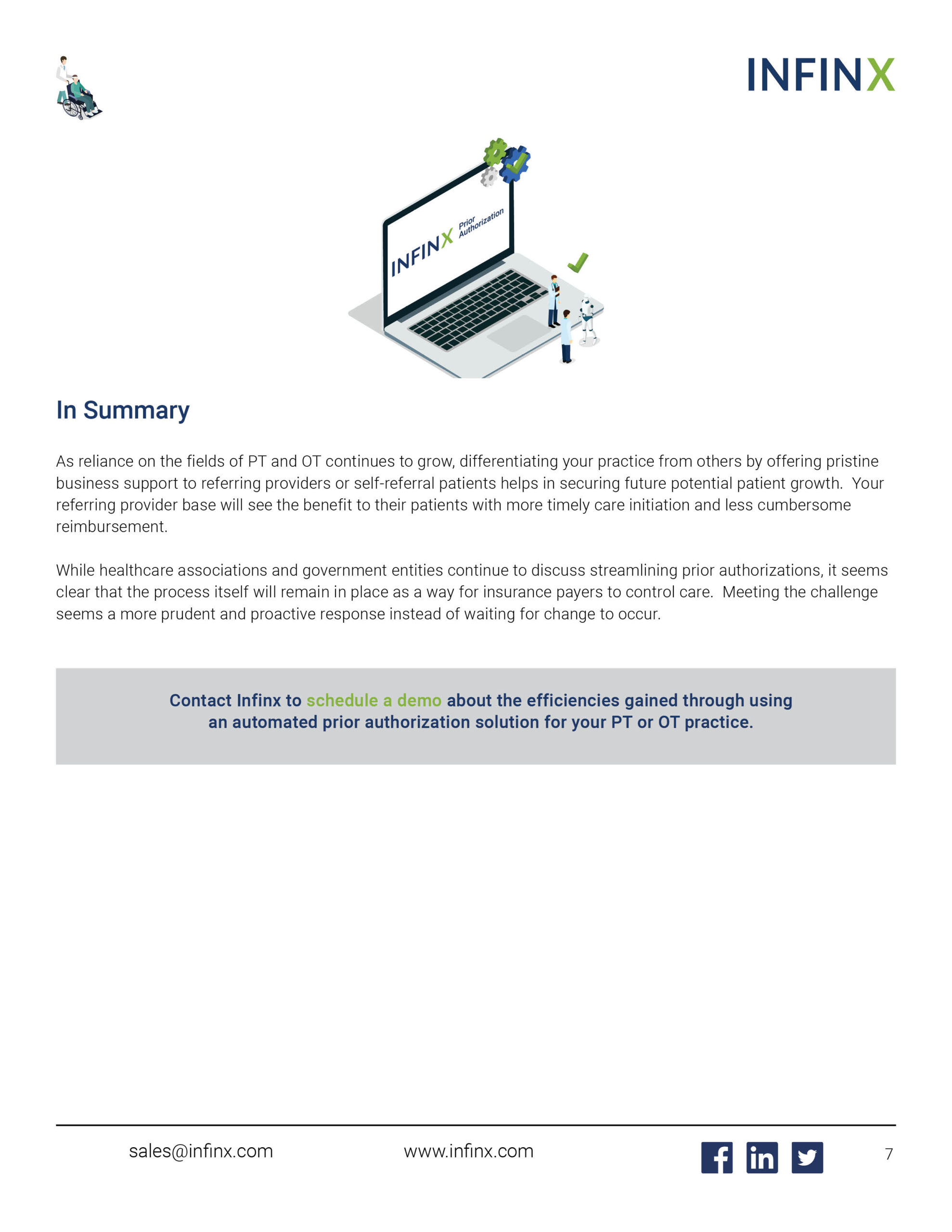 Infinx - White Paper - Taming the Prior Authorization Burden in Physical Therapy and Occupational Therapy June2021 7