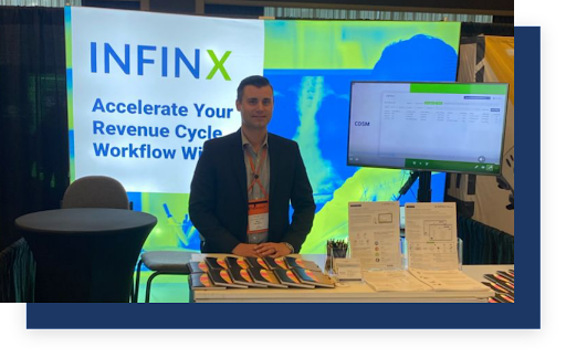 Infinx Tradeshow Event Booth with Paul Marin