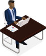 Man working at Desk 2