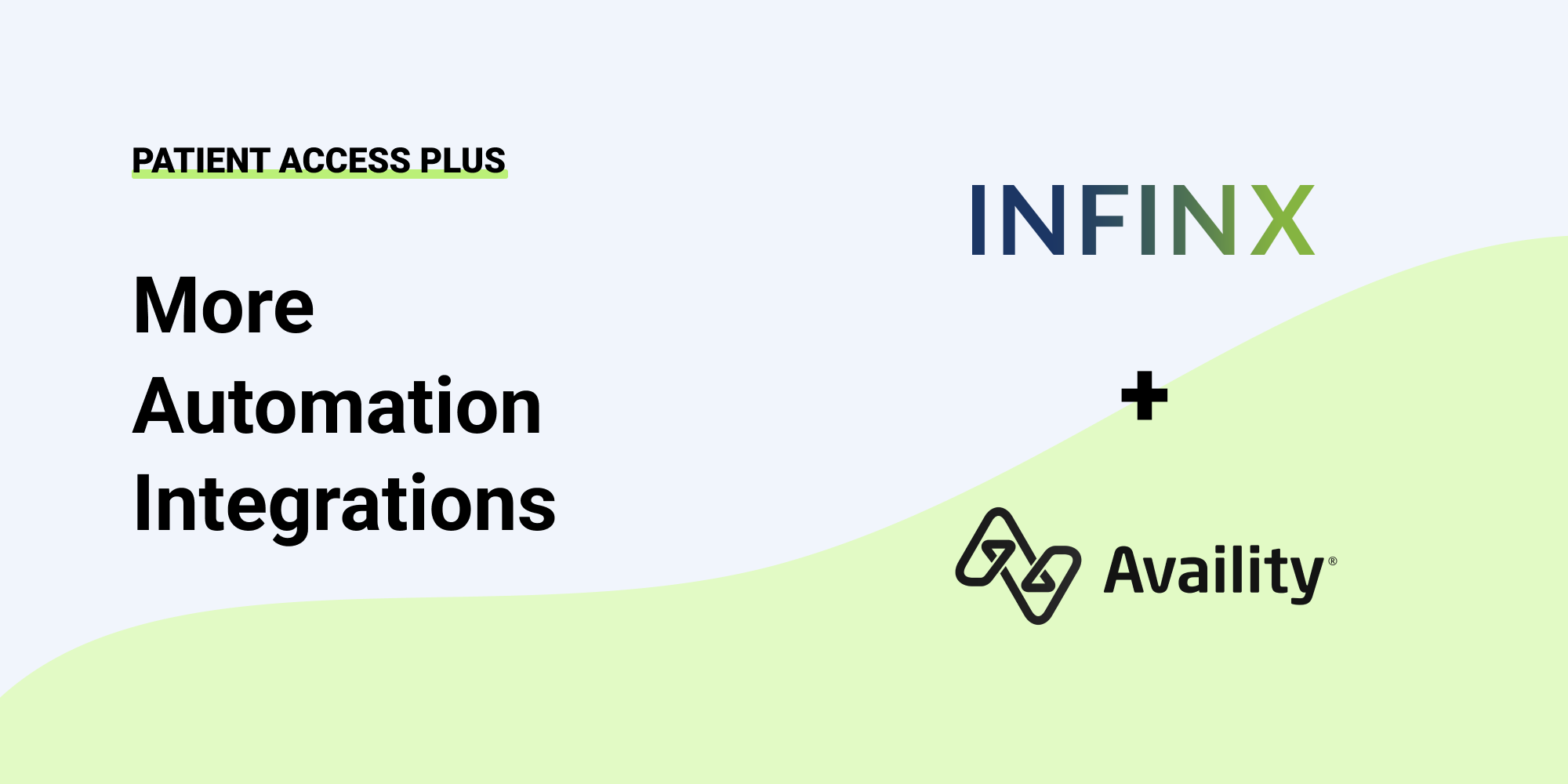 Infinx Patient Access Plus Update: More Availity Integrations