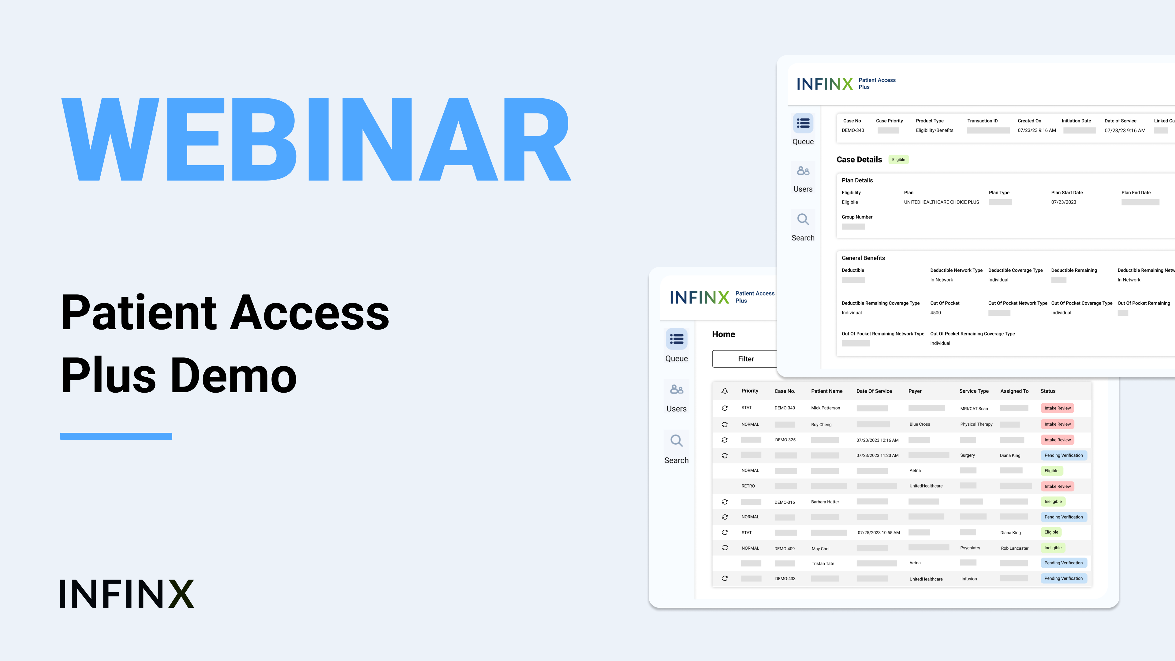 Patient Access Plus Demo With Infinx Senior Solution Engineer Jonathan Aguiar Infinx Office Hours Revenue Cycle Optimized