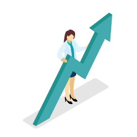 Infinx - Icons - Doctor With Increasing Revenue