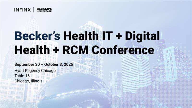 Becker’s Health IT + Digital Health + RCM Conference – Landing Page – 080125 (2) Infinx Eligibility & Benefits Demo Page Example